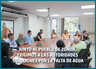 Junto al pueblo de Zonda, la Defensoría del Pueblo exigió a las autoridades soluciones urgentes por la falta de agua