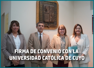 La Defensoría del Pueblo y la Universidad Católica de Cuyo firmaron un convenio para promover y proteger derechos